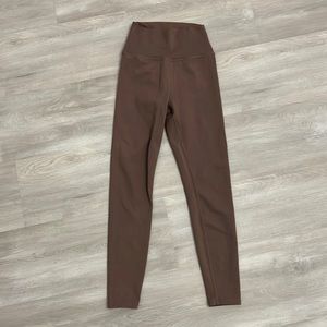 brown-purple leggings